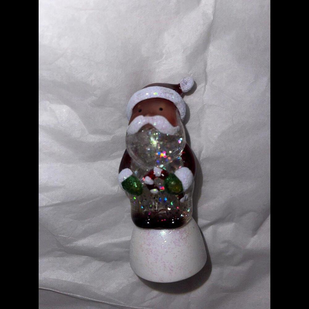 Vintage Mini Color Changing Santa Globe